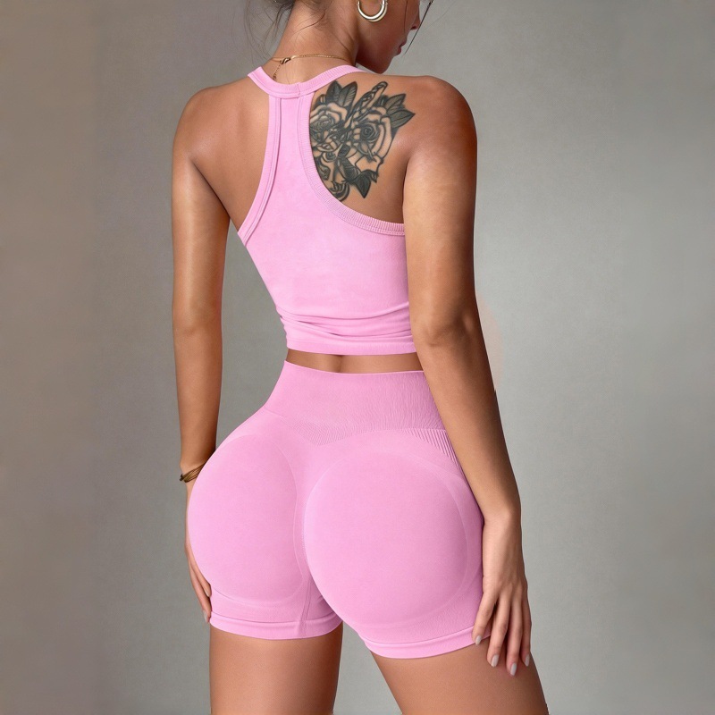 Sexy Cross-Back Yoga Set V-Nec - Pilates V Yoga 评论和价格