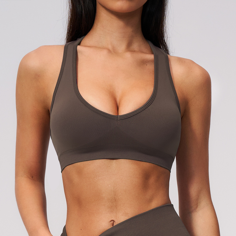 Seamless Knit Bra V Women's Sl - Pilates V Yoga 评论和价格