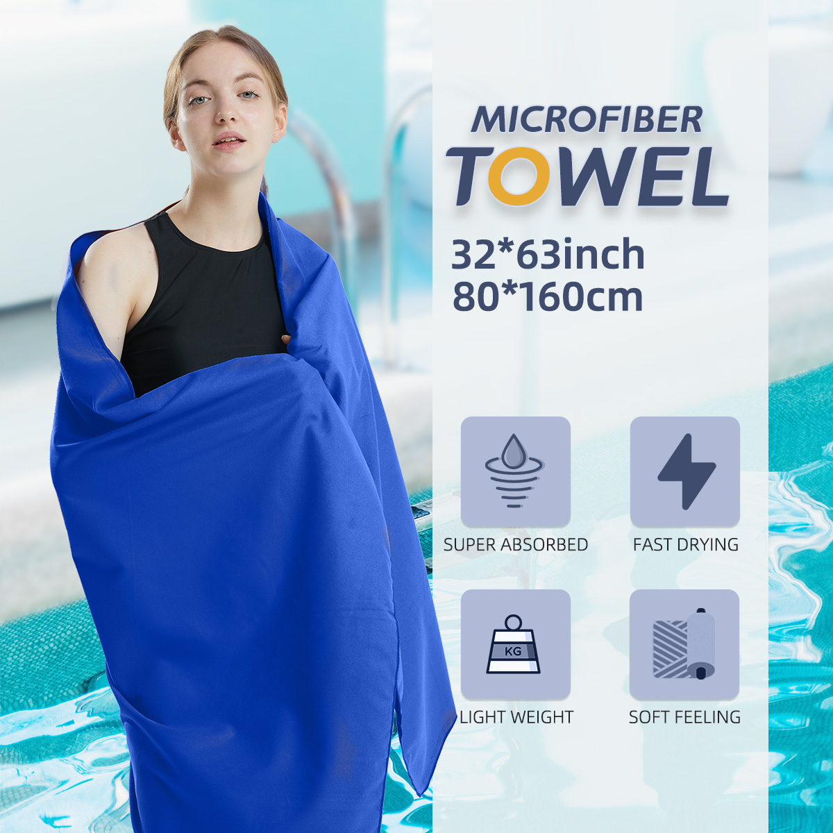 Microfiber Towel Quick Dry Tow - Pilates Yoga Towel 评论和价格
