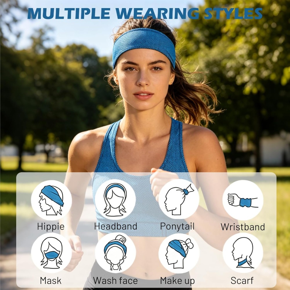 Cooling Sports Headband Breath - Pilates Yoga Towel 评论和价格