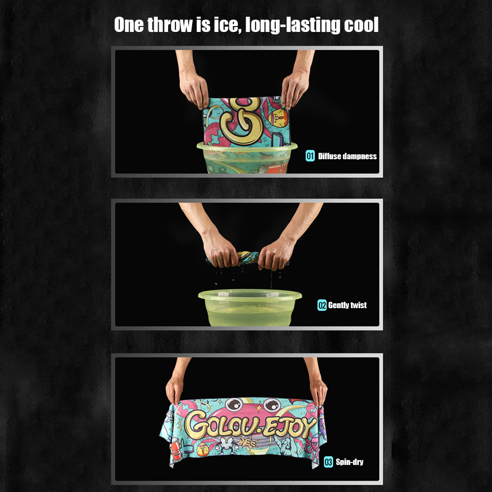 Sport Cooling Ice Towel Printe - Pilates Yoga Towel 评论和价格