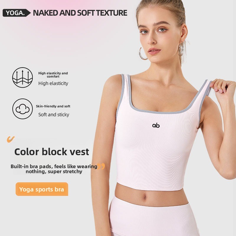 Women Summer Ribbed Yoga Tank  - Pilates Yoga Wrap Top 评论和价格