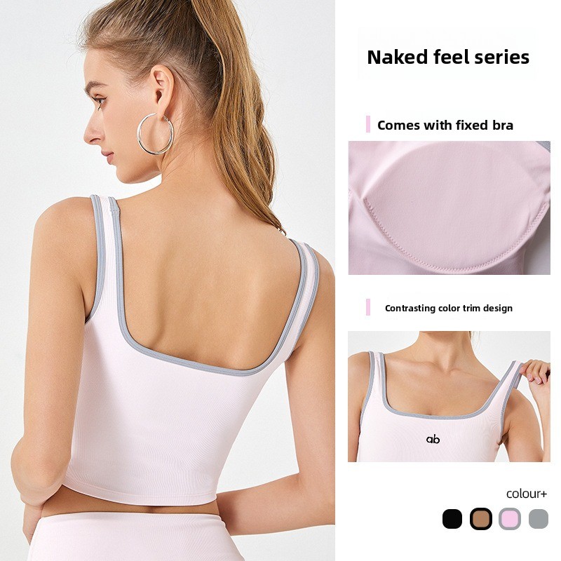 Women Summer Ribbed Yoga Tank  - Pilates Yoga Wrap Top 评论和价格