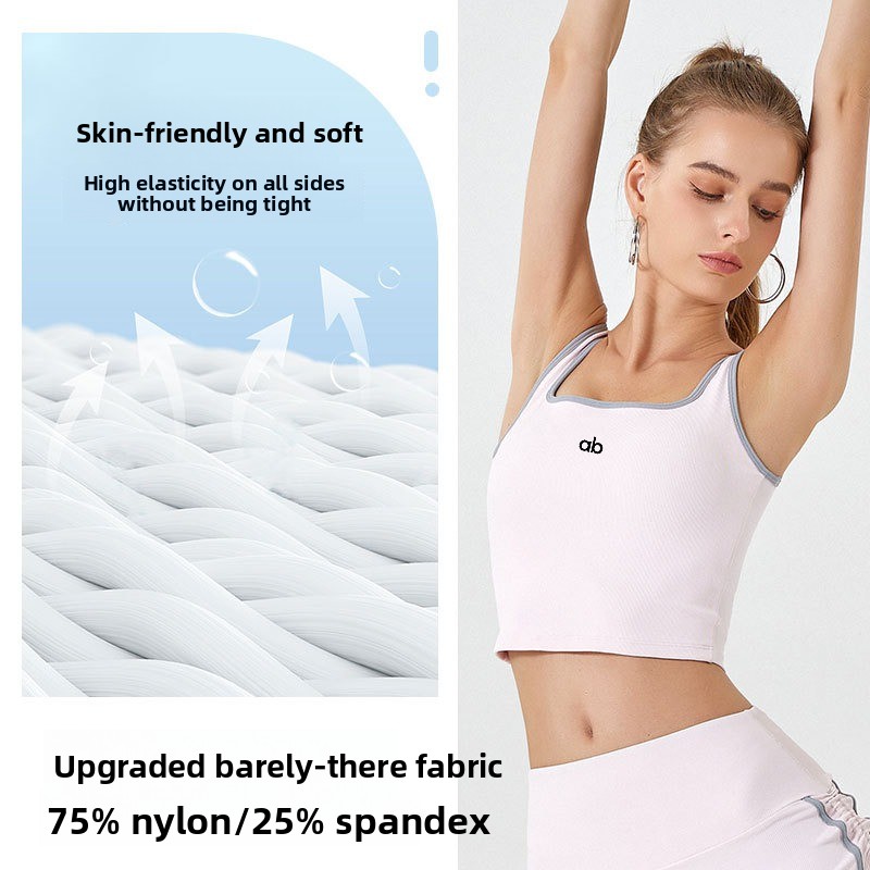Women Summer Ribbed Yoga Tank  - Pilates Yoga Wrap Top 评论和价格
