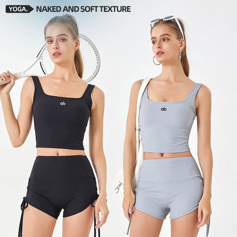 Women Summer Ribbed Yoga Tank  - Pilates Yoga Wrap Top 评论和价格