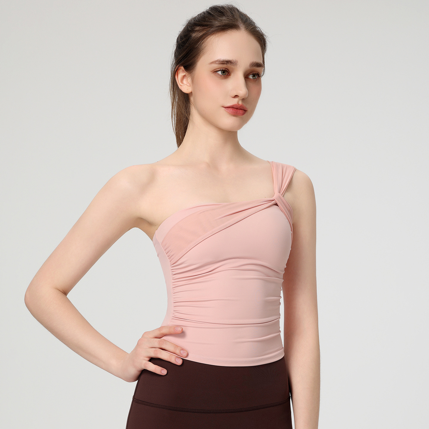 Women's Sexy Sloping Shoulder  - Youtube Yoga Pilates 评论和价格