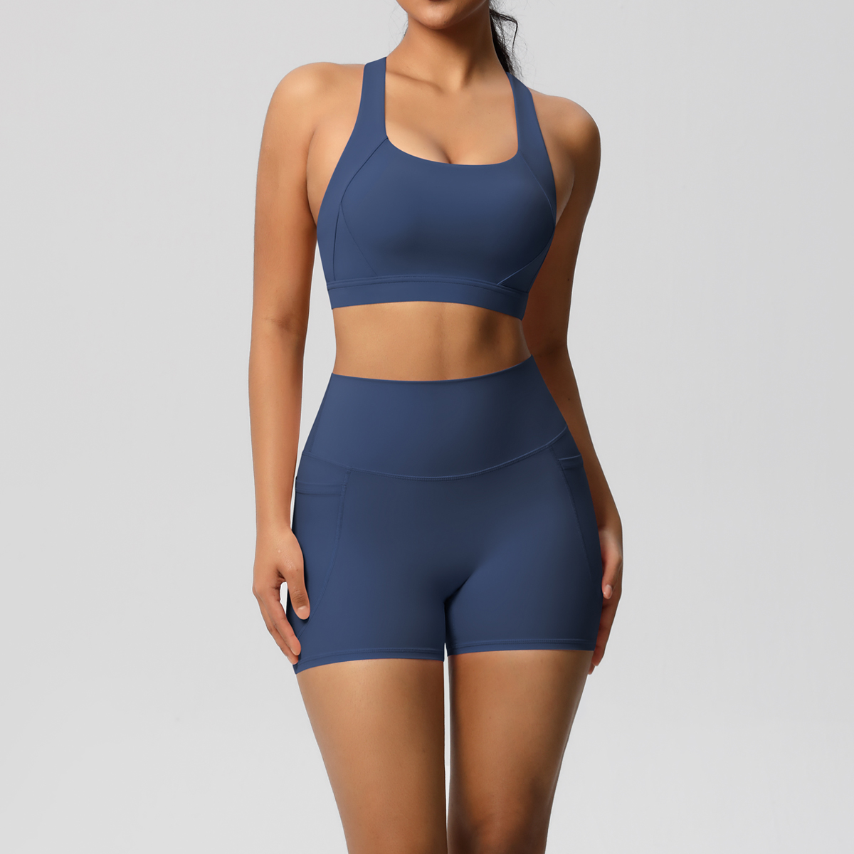 2PCS Sportswear With Pocketed  - Pilates Yoga Set 评论和价格