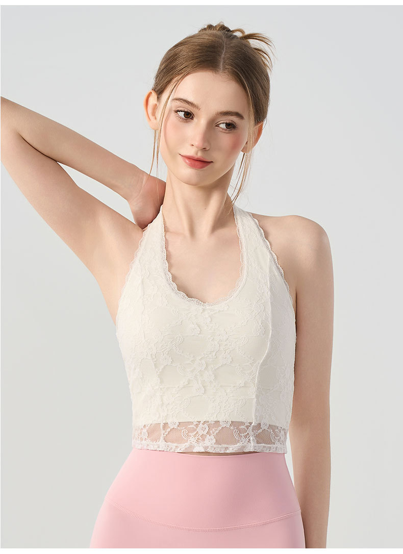 Sexy Woman Halter V-neck Lace  - Pilates V Yoga 评论和价格