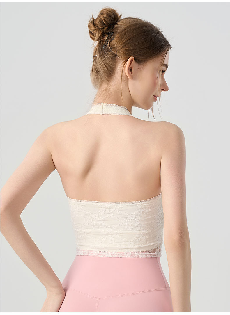 Sexy Woman Halter V-neck Lace  - Pilates V Yoga 评论和价格