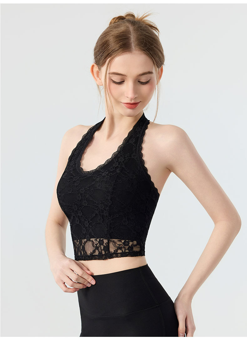 Sexy Woman Halter V-neck Lace  - Pilates V Yoga 评论和价格