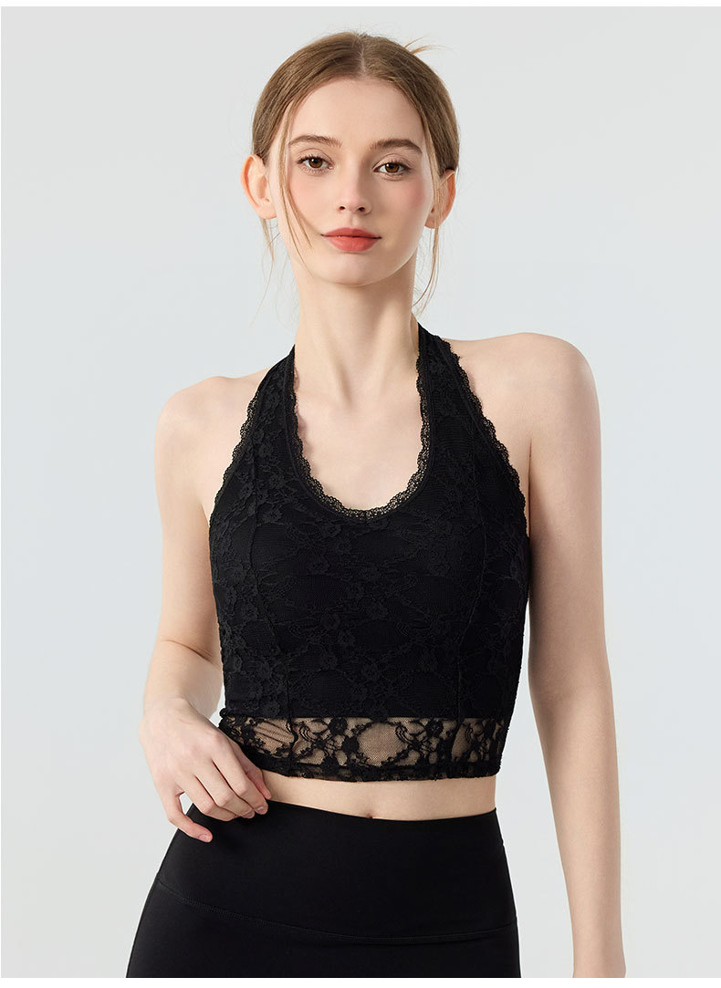 Sexy Woman Halter V-neck Lace  - Pilates V Yoga 评论和价格