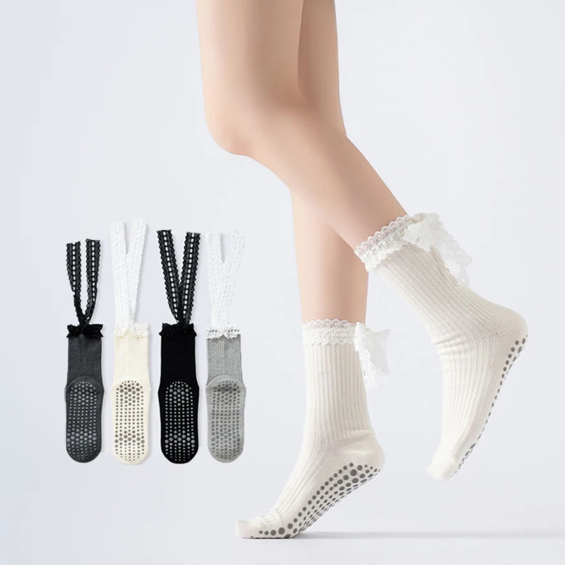 Yoga Socks Women Cotton Silico - Youtube Yoga Pilates 评论和价格