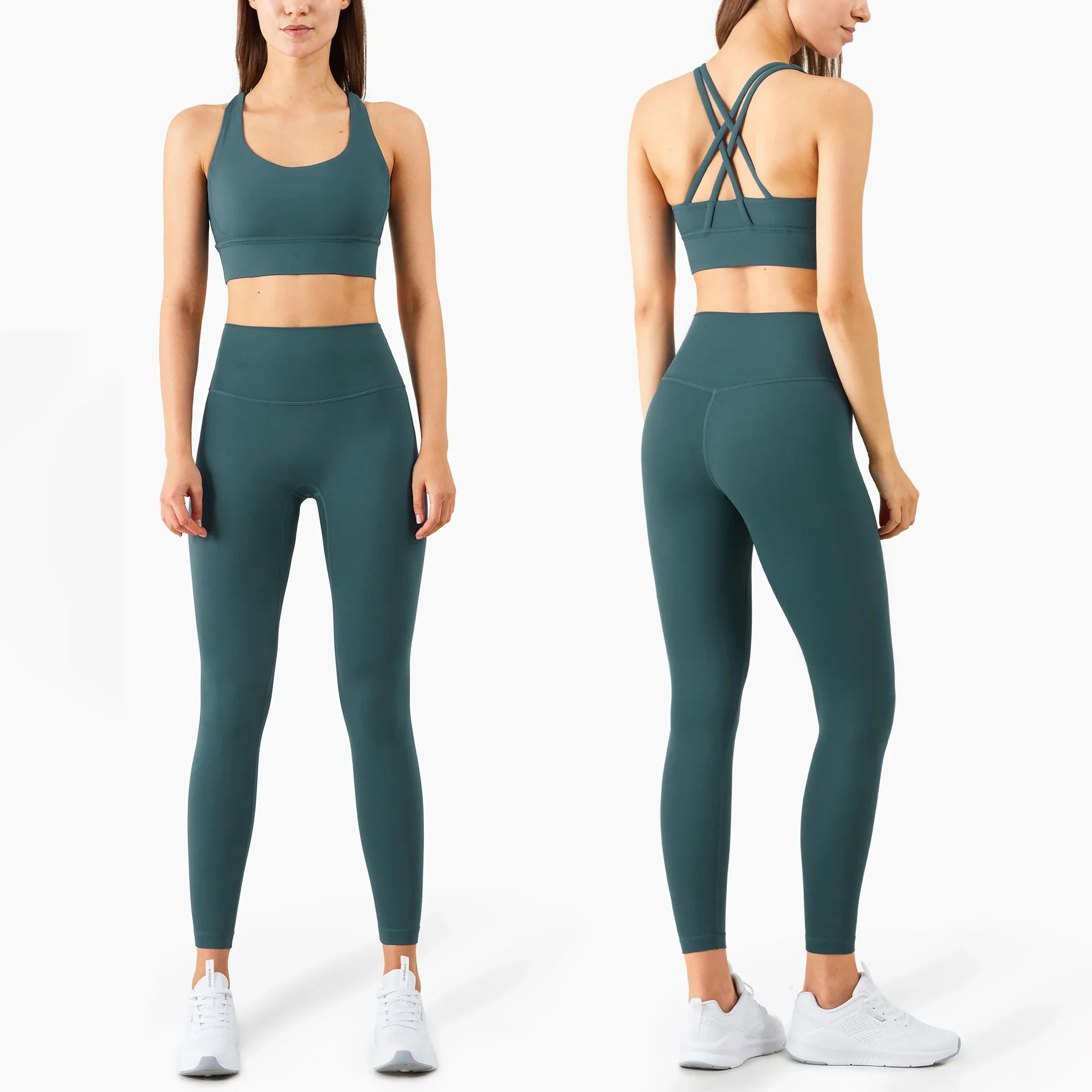 Summer New 2 Piece Yoga Clothe - Pilates Yoga Wrap Top 评论和价格